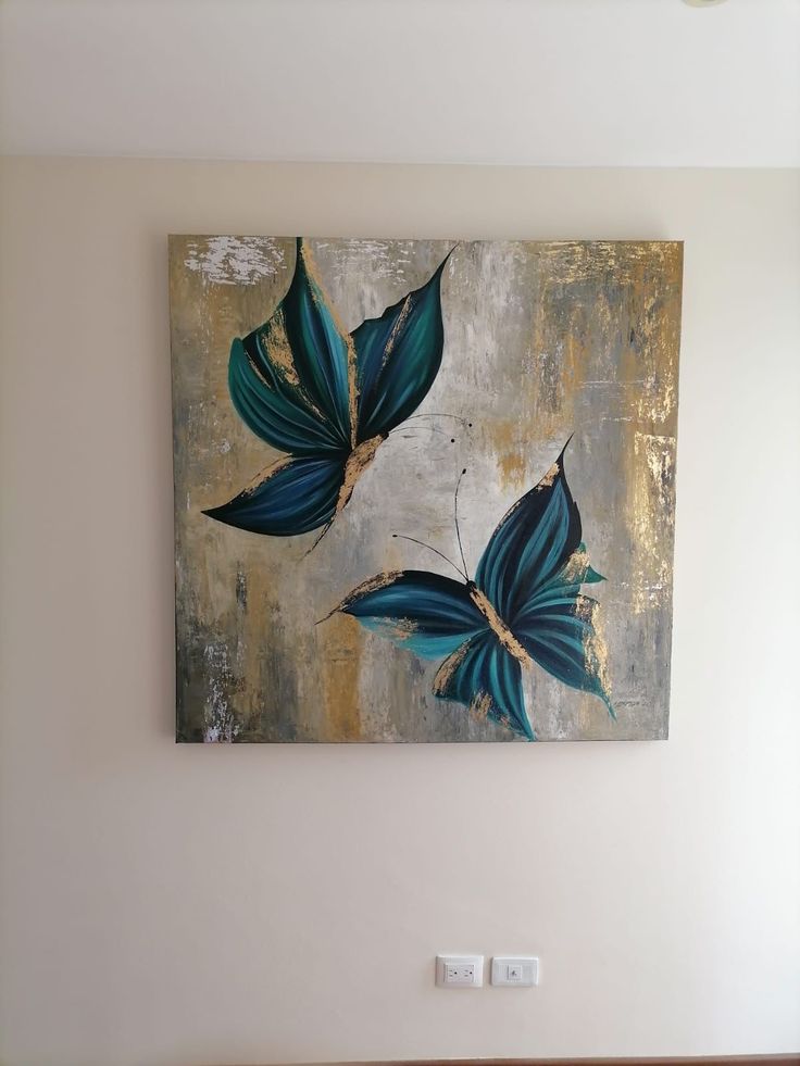 Golden Texture Butterflies