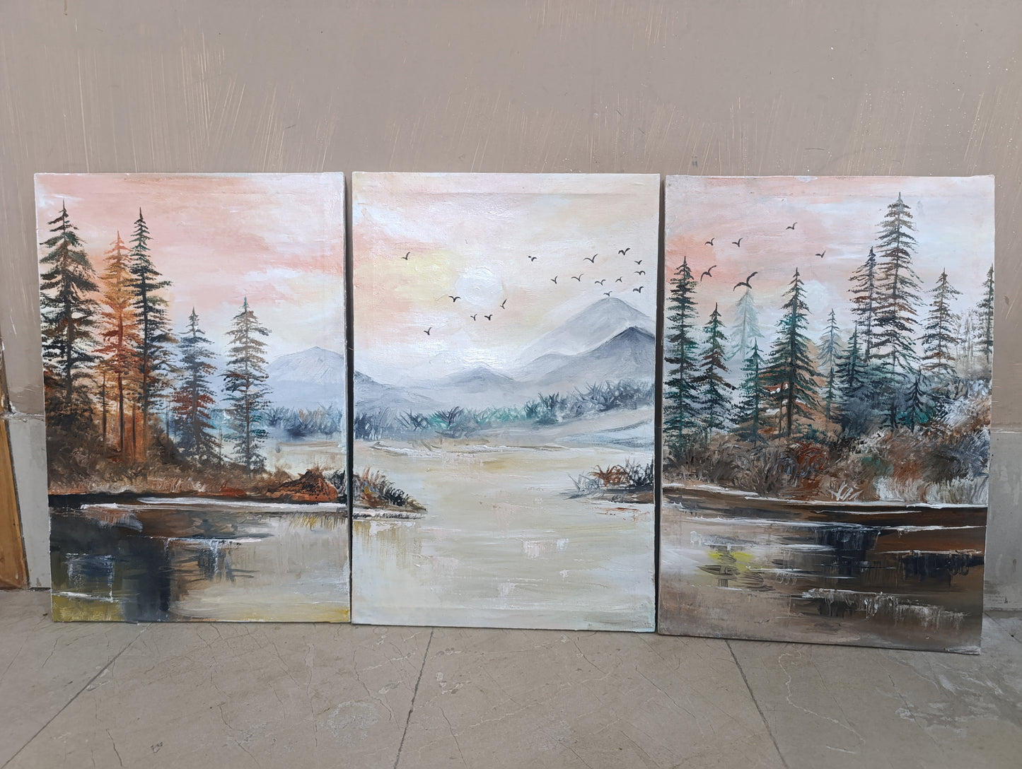 The Path of the River (3-Piece Triptych)