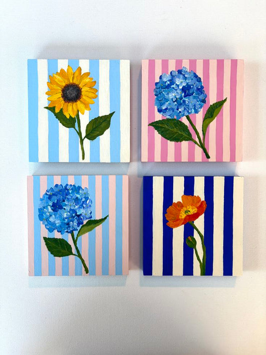 4 pes mini canvas set