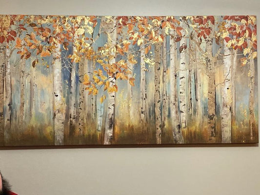 Birch Trees in Autumn Light